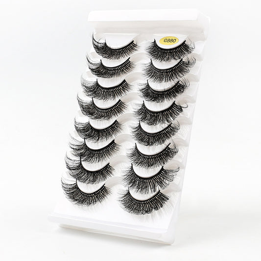 3D Voluminous False Eyelashes 8-Pair Set