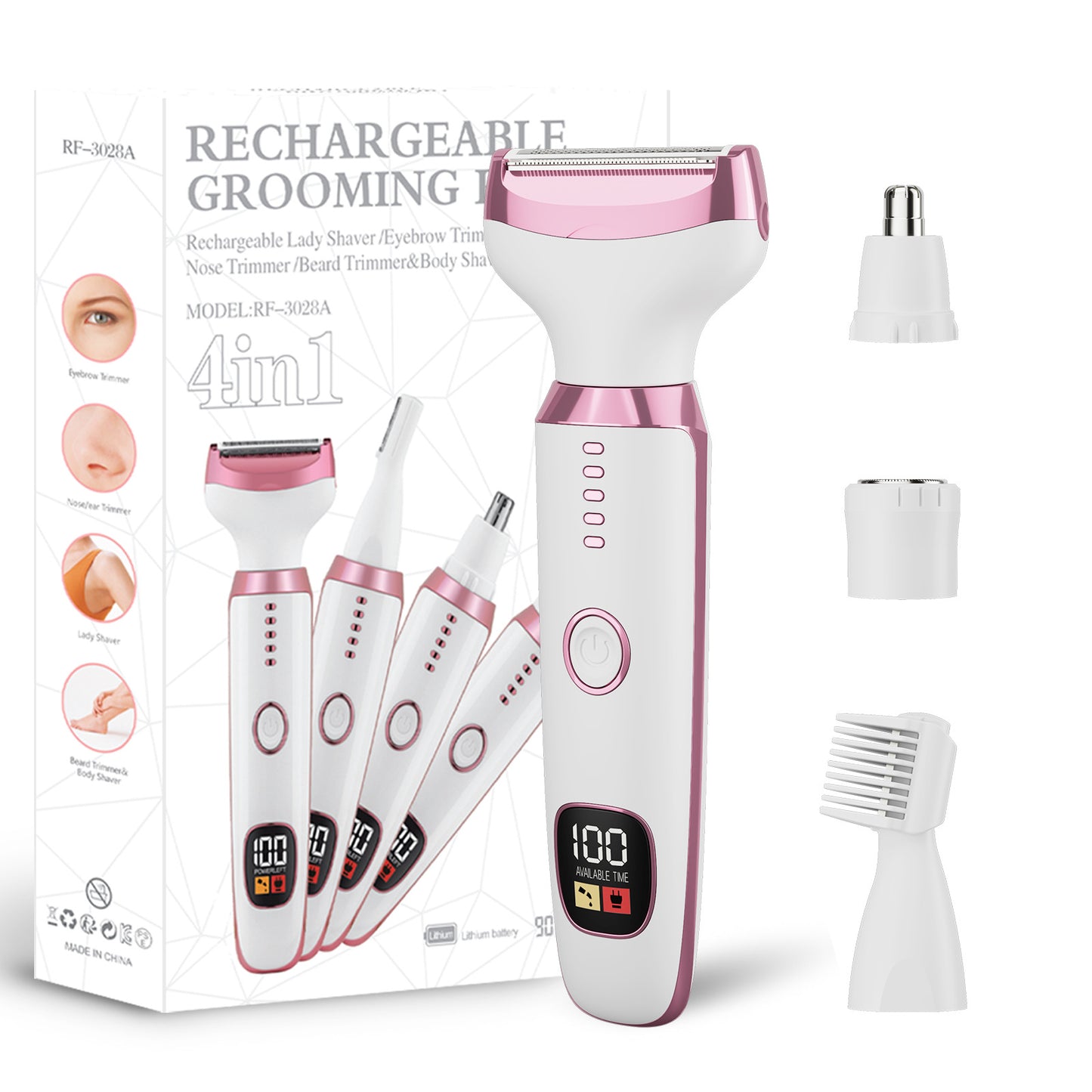 Multifunctional Electric Hair Clipper with Digital Display