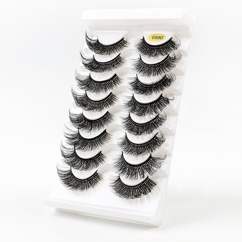 3D Voluminous False Eyelashes 8-Pair Set