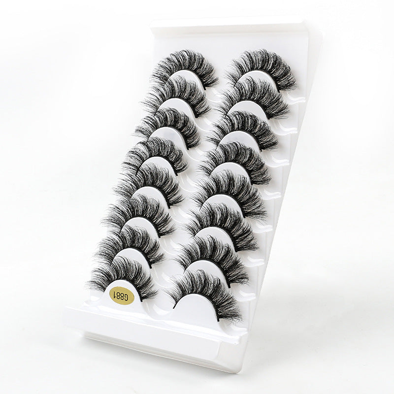 3D Voluminous False Eyelashes 8-Pair Set