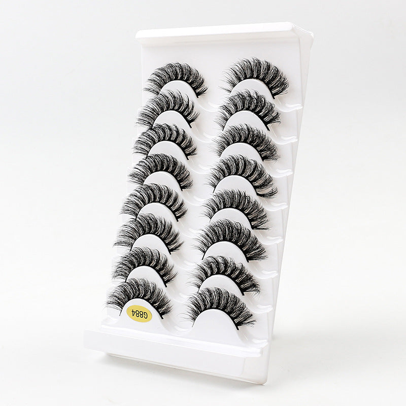 3D Voluminous False Eyelashes 8-Pair Set