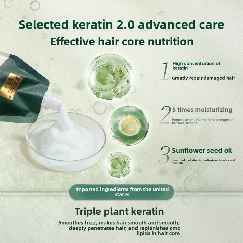 Peptide keratin smooth strands