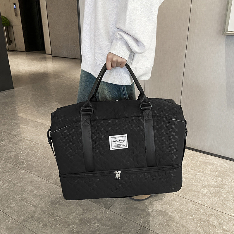 Large Capacity Travel Gym Bag with Shoe Compartment