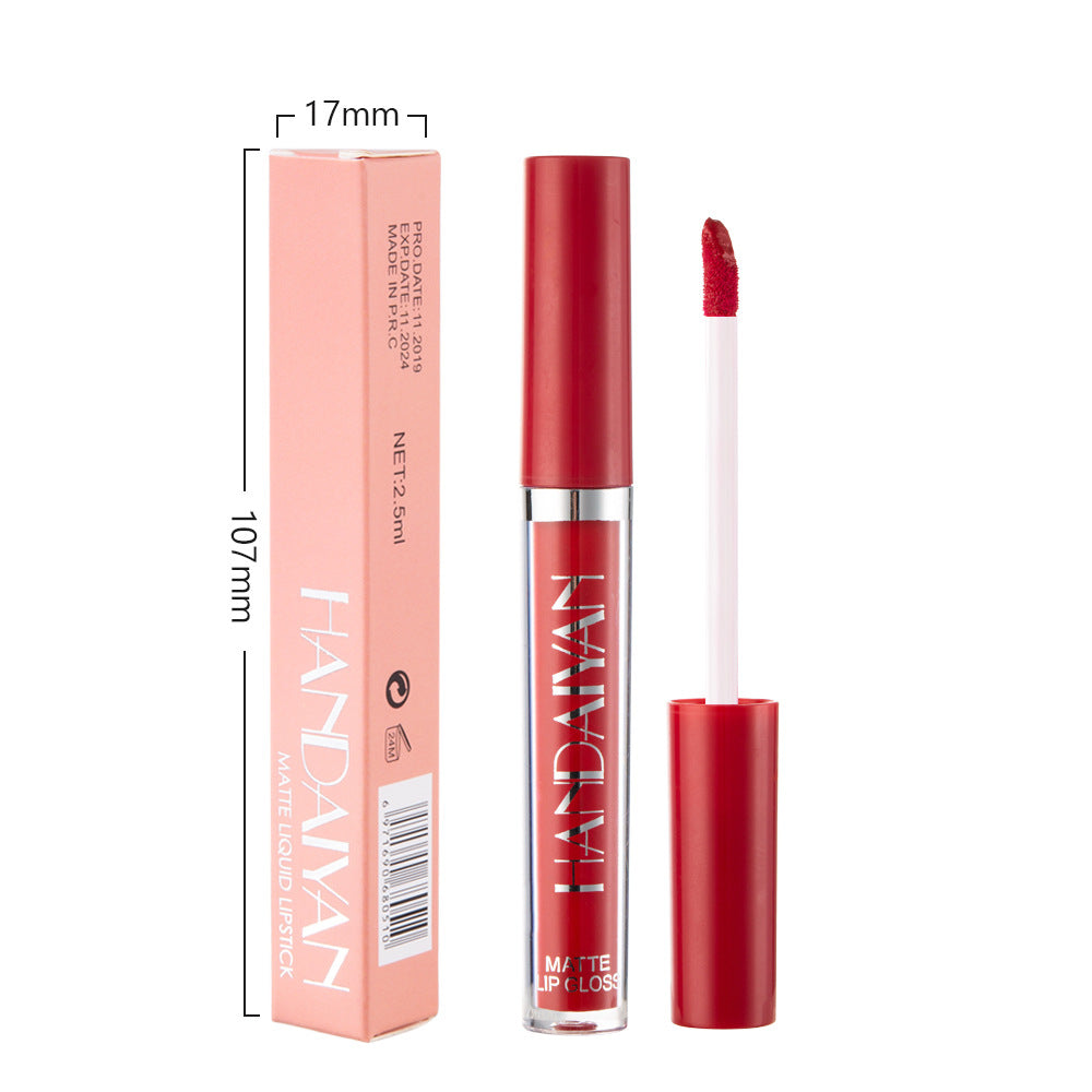 12-Color Matte Lip Glaze Liquid Lipstick