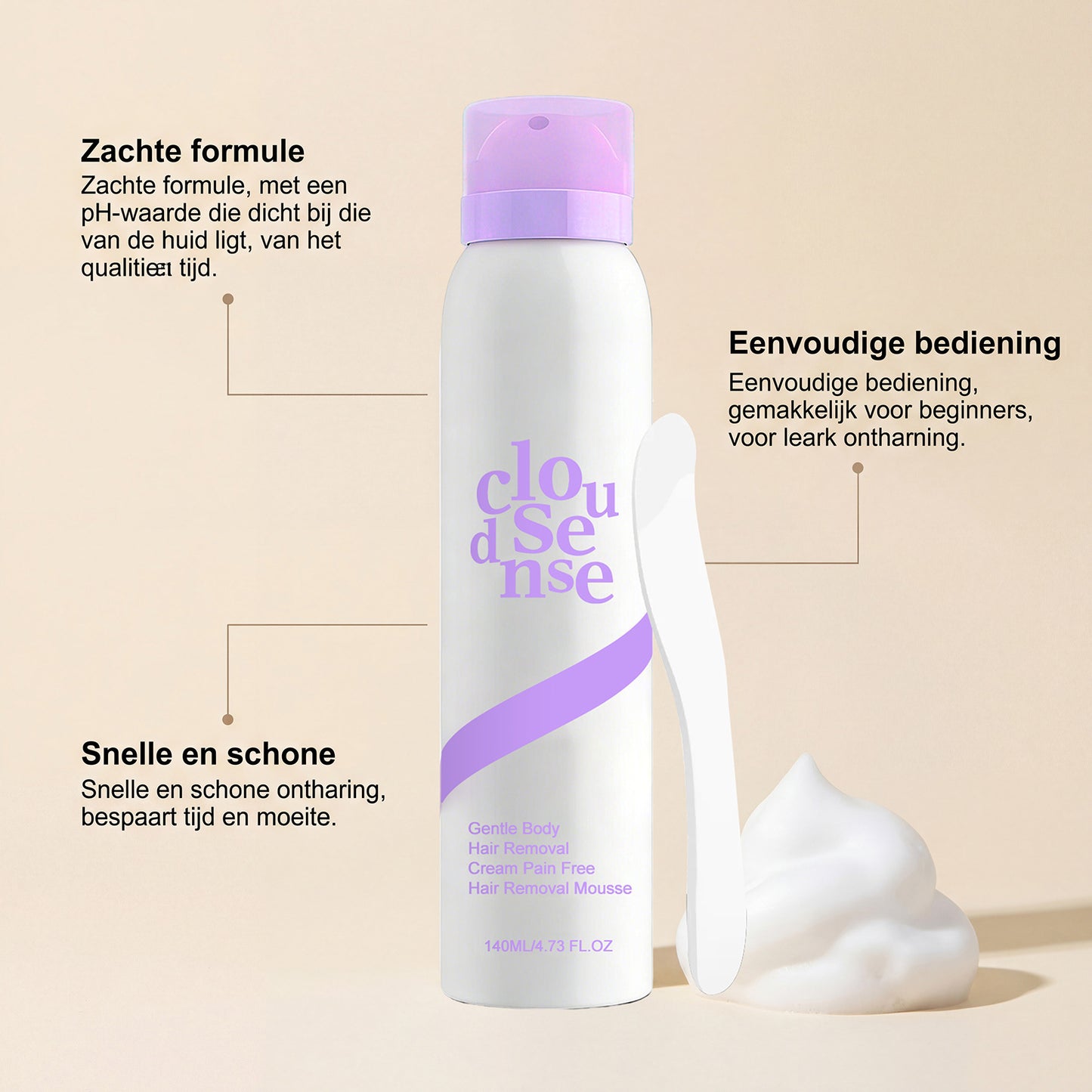 Gentle Full-Body Hair Removal Mousse