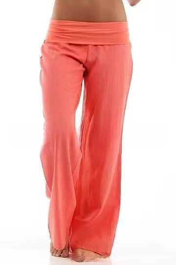Wide-Leg Flared Pants | Bamboo Fiber