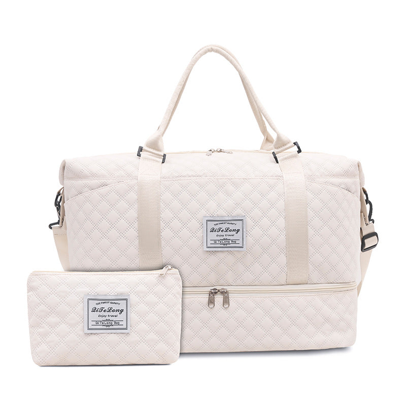 Large Capacity Travel Gym Bag with Shoe Compartment