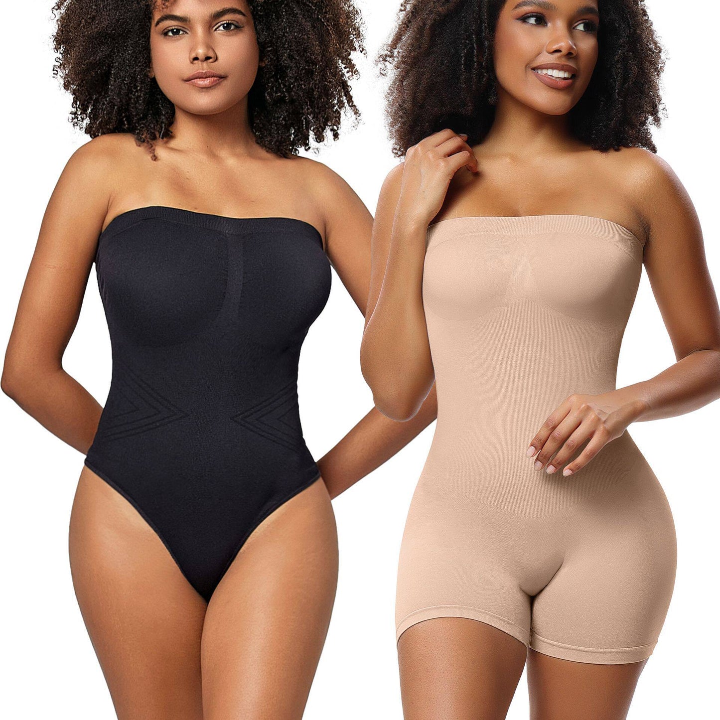 Strapless Tummy Control Bodysuit for Women