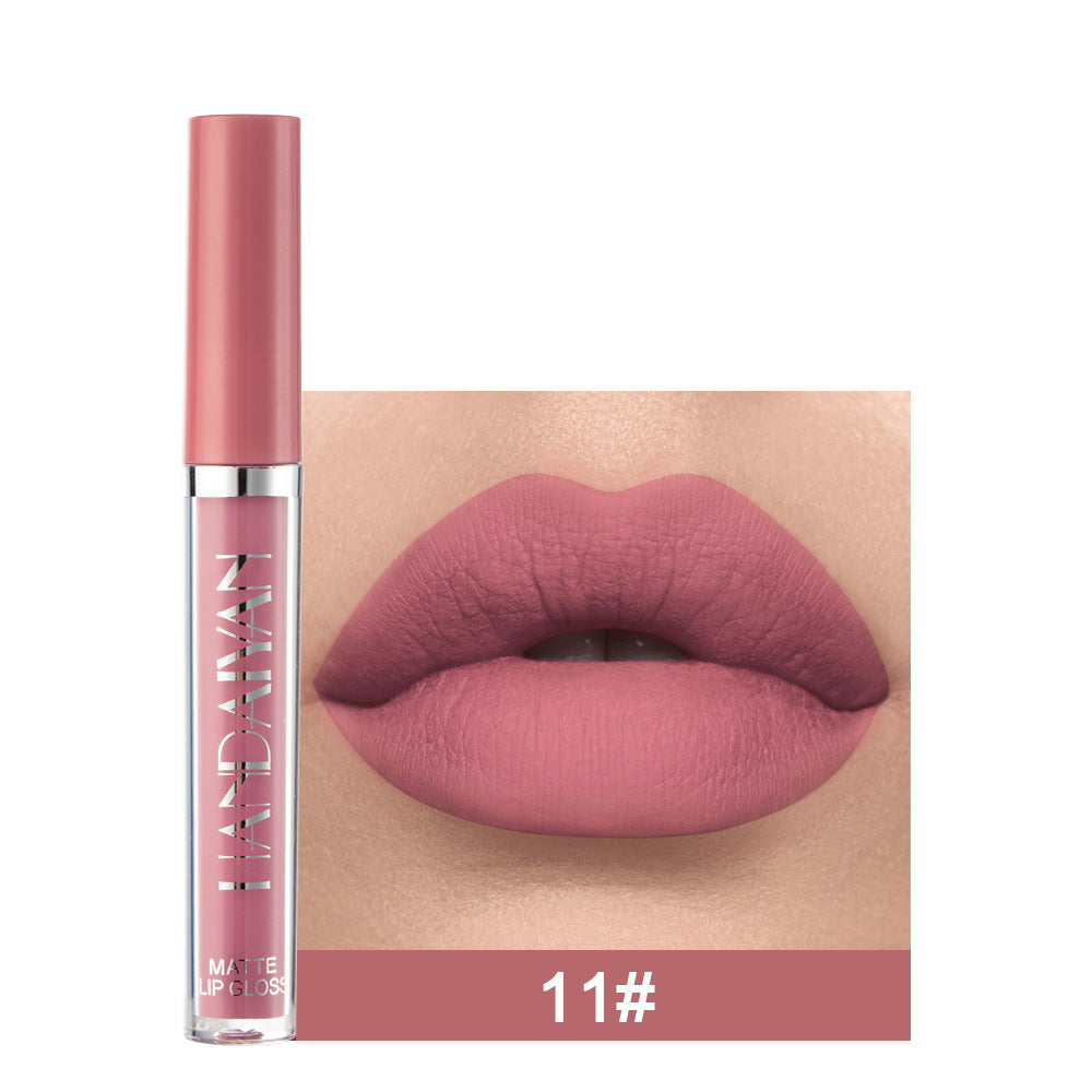12-Color Matte Lip Glaze Liquid Lipstick