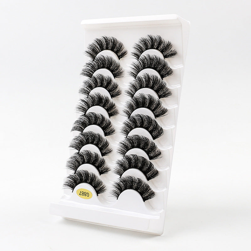 3D Voluminous False Eyelashes 8-Pair Set