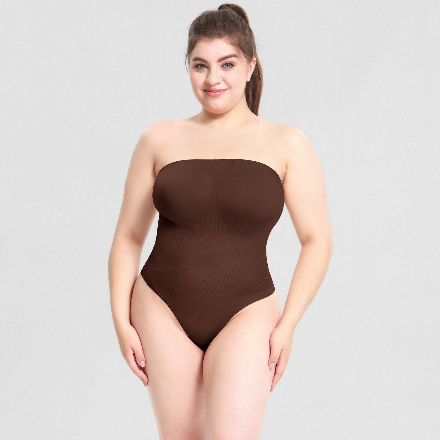 Strapless Tummy Control Bodysuit for Women