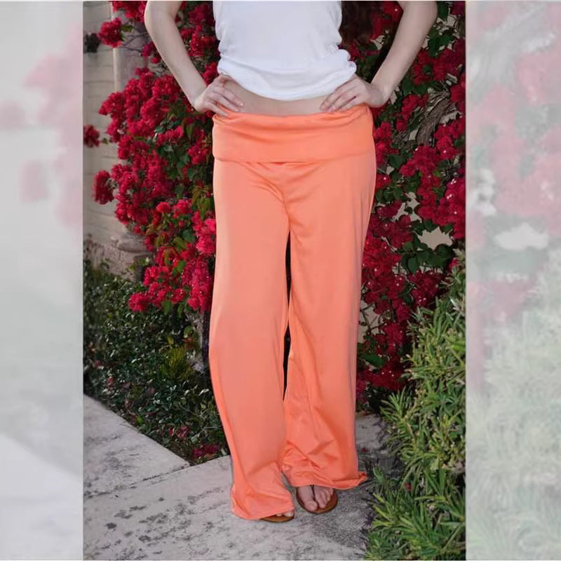 Wide-Leg Flared Pants | Bamboo Fiber