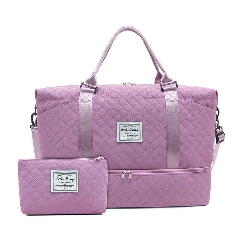 Large Capacity Travel Gym Bag with Shoe Compartment