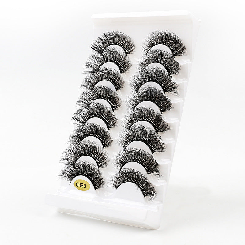 3D Voluminous False Eyelashes 8-Pair Set