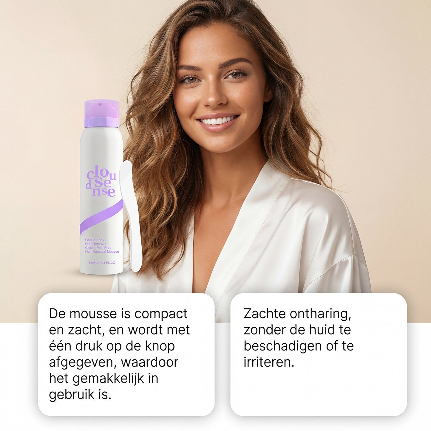 Gentle Full-Body Hair Removal Mousse