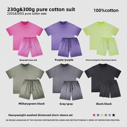 Men's Cotton T-Shirt and Shorts Set