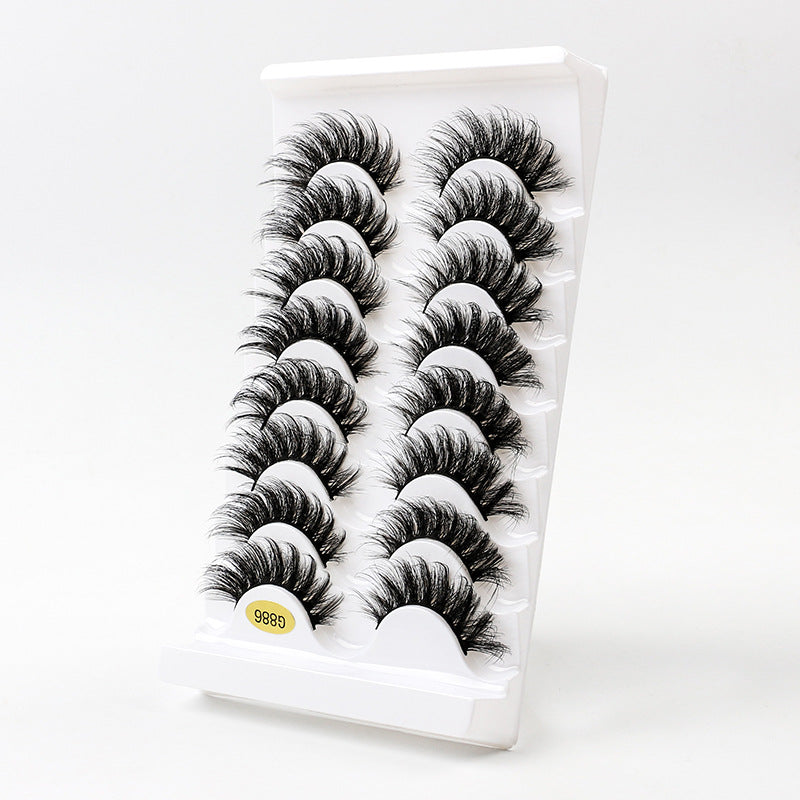 3D Voluminous False Eyelashes 8-Pair Set