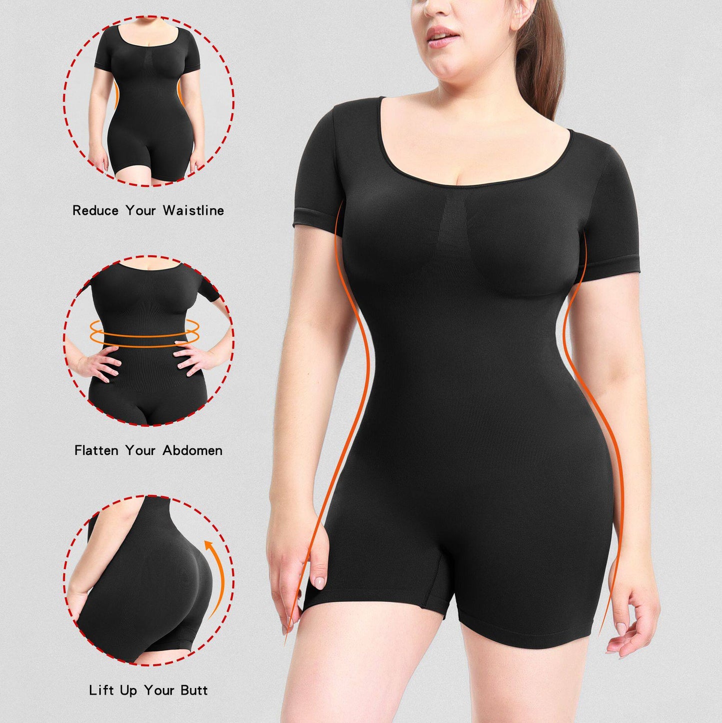 Strapless Tummy Control Bodysuit for Women