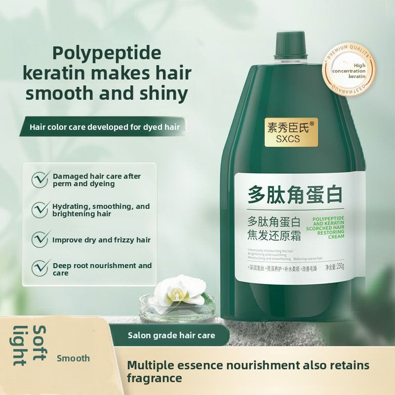Peptide keratin smooth strands