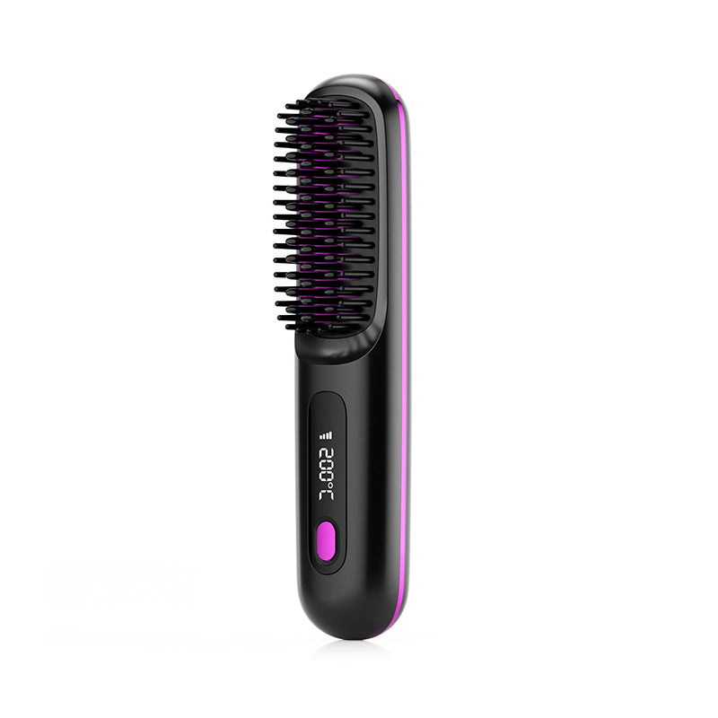 Wireless Hair Straightening Comb with Negative Ion Technology