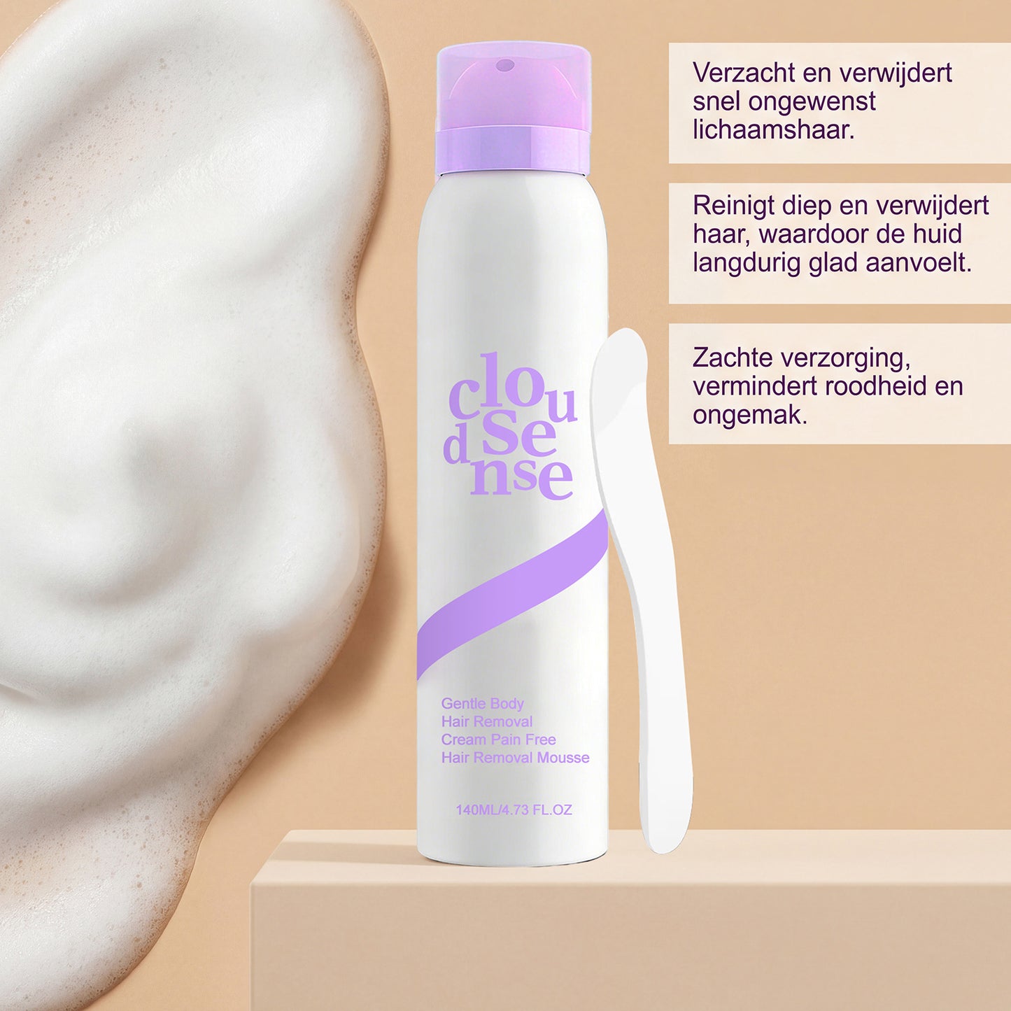 Gentle Full-Body Hair Removal Mousse