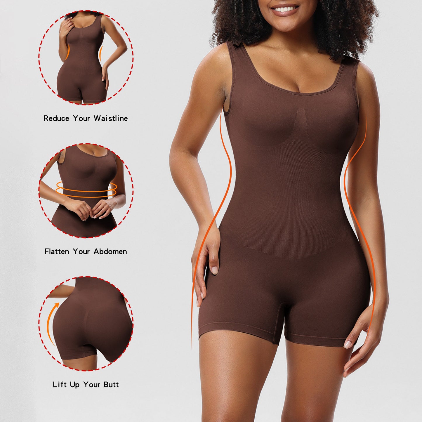 Strapless Tummy Control Bodysuit for Women