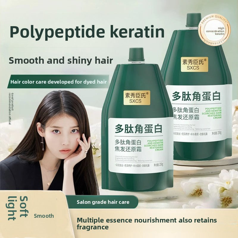 Peptide keratin smooth strands