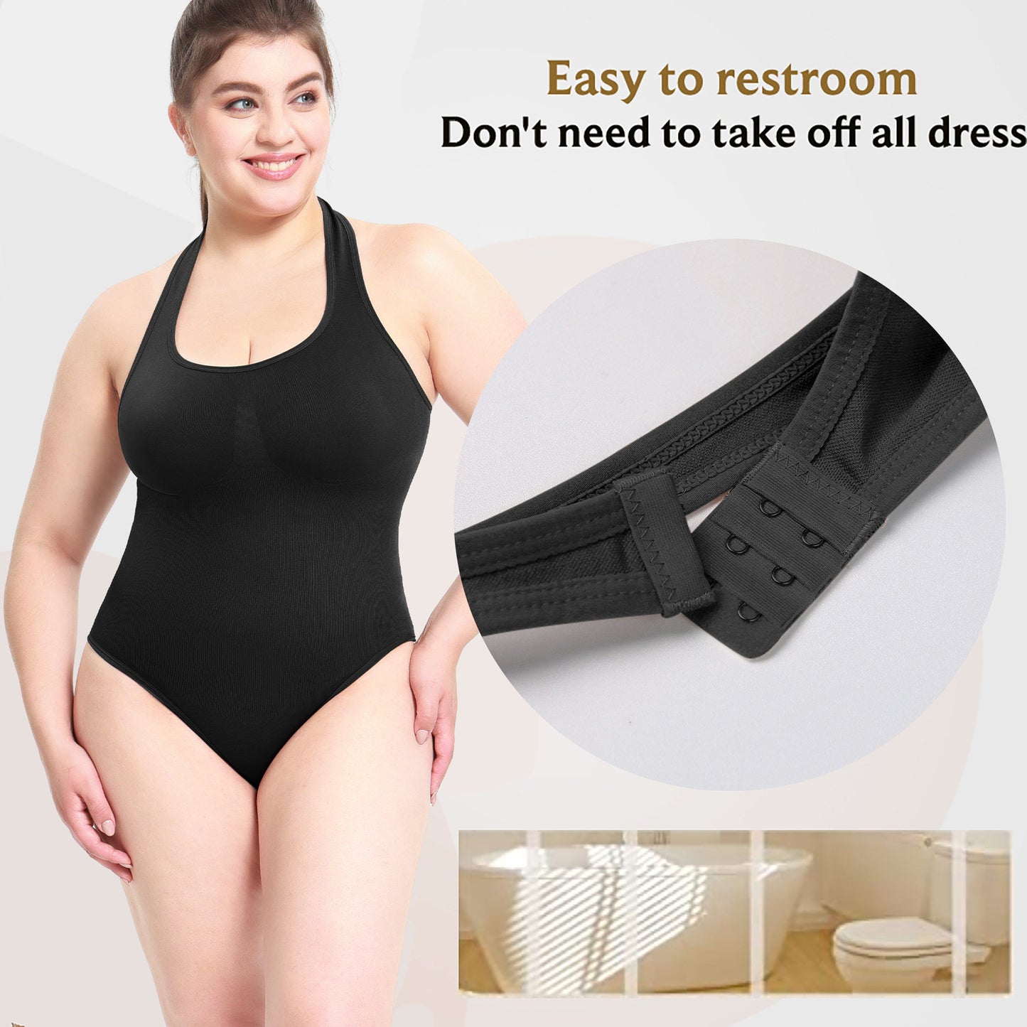 Strapless Tummy Control Bodysuit for Women