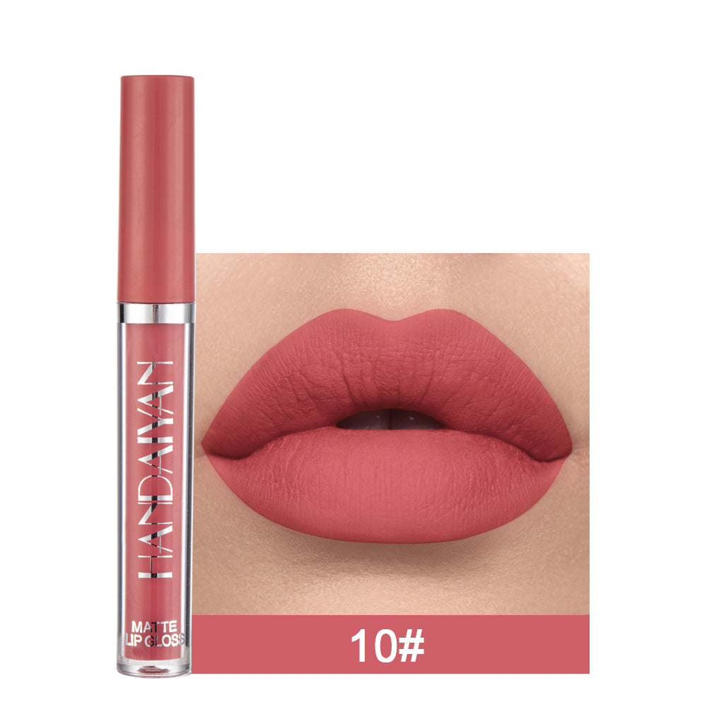 12-Color Matte Lip Glaze Liquid Lipstick